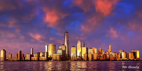 New York City Storm Sunset