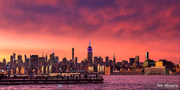 New York City Storm Sunset