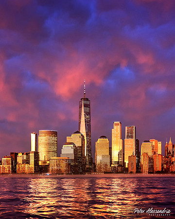 New York City Storm Sunset