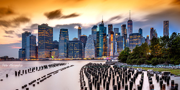 Sunset Brooklyn Bridge Park