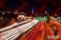 Night Time Car Trails New York City