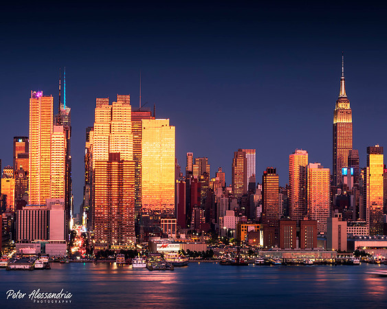 New York City Skyline Blue Hour