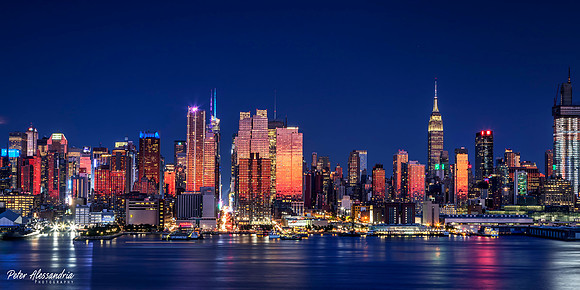 New York City Skyline Blue Hour