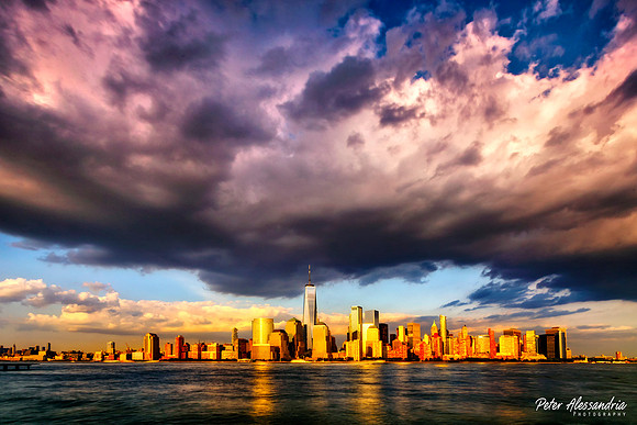 New York City Skyline Clouds