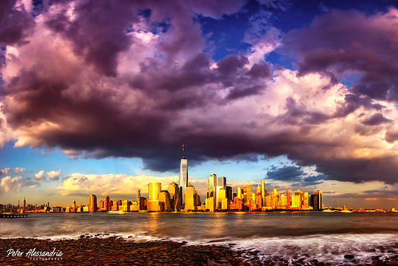 New York City Skyline Clouds