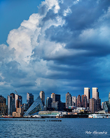 New York City Skyline Clouds