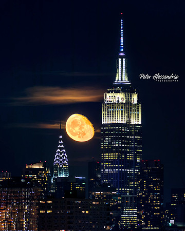 Empire State Building Moon