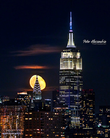 Empire State Building Moon