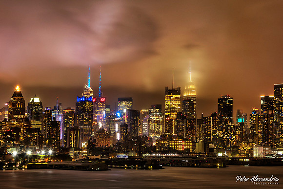 New York City Skyline Storm