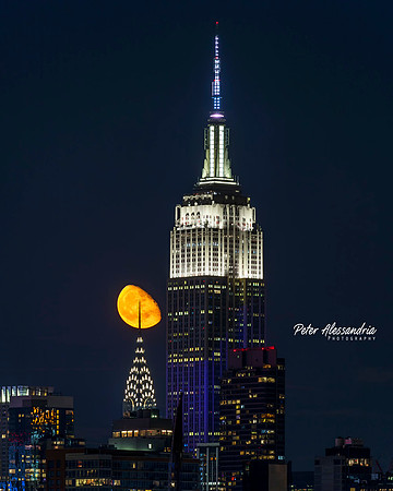 Empire State Building Moon
