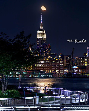 Empire State Building Moon