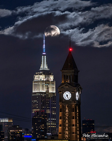 Empire State Building Moon