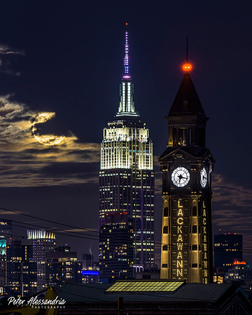 Empire State Building Moon