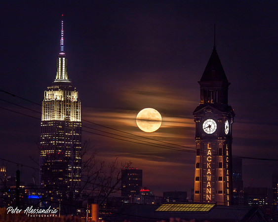 Empire State Building Moon