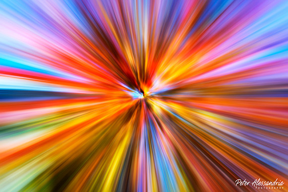 Abstract Fall Zoom Trails