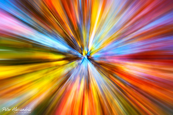 Abstract Fall Zoom Trails
