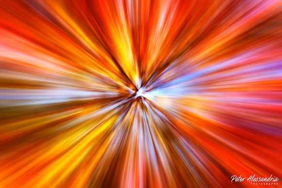 Abstract Fall Zoom Trails
