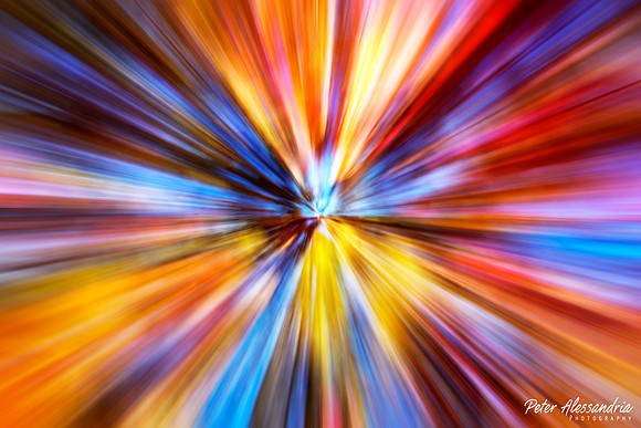 Abstract Fall Zoom Trails