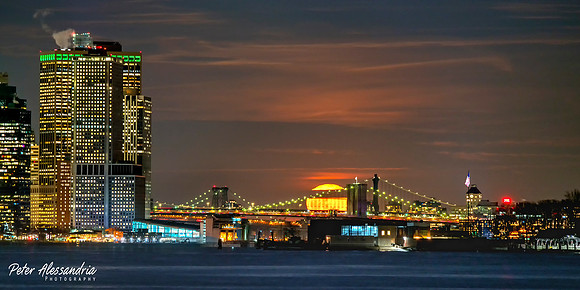 Wolf Full Moon Brooklyn Bridge