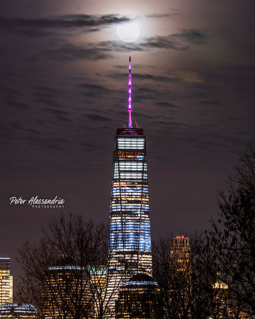 World Trade Center Full Moon