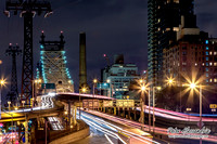 Night Time Car Trails New York City