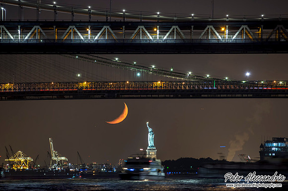 Statue of Liberty Brdiges Crescent Moon