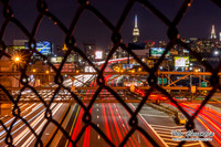 Night Time Car Trails New York City