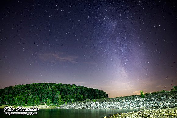 Round Valley Reservoir Milky Way
